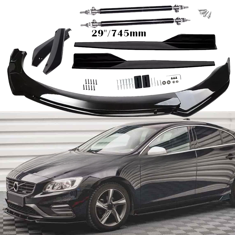 Volvo S40 S60 V40 Front Rear Bumper Lip Spoiler Splitter Side Skirt Body Kit