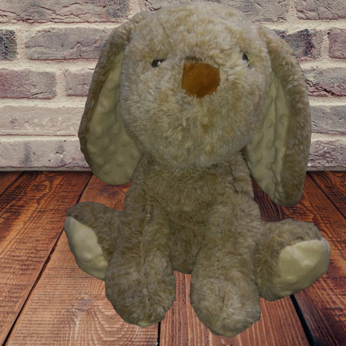 Bunny Rattle Crinkle  Plush Stuffed Animal  Sparkle Create