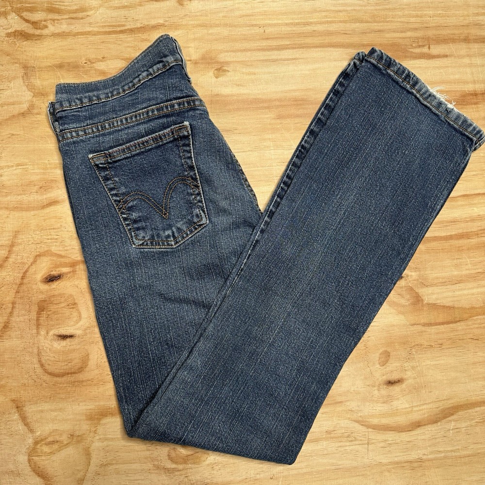 Levis 515 • Boot Cut Womens Stretch Denim Blue Jeans • Size 6 M 31x31 Rodeo