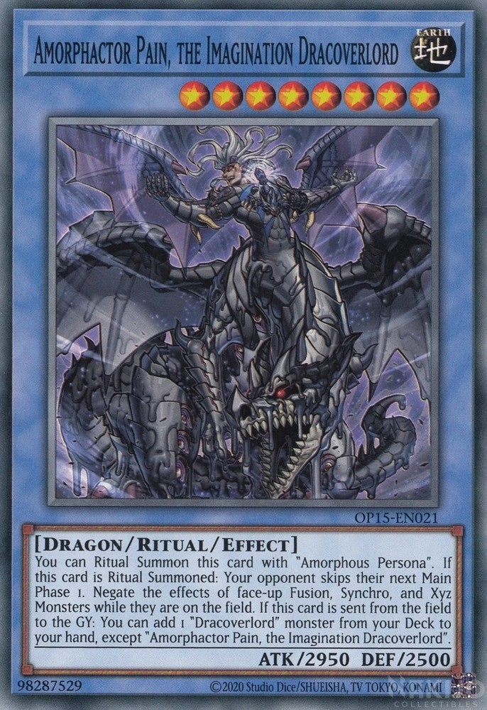 1x Amorphactor Pain Imagination Dracoverlord OP15-EN021 Common Unlim