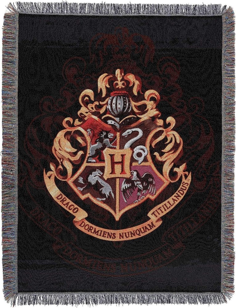 Harry Potter Hogwarts Tapestry Throw Blanket 48x60 Officially Licensed