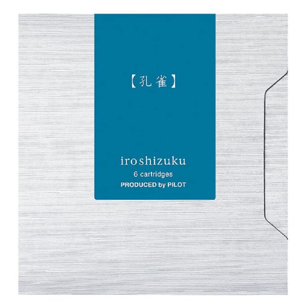 Pilot Iroshizuku Fountain Pen Ink Cartridges Ku-jyaku (Deep Turquoise) 6 Piec...