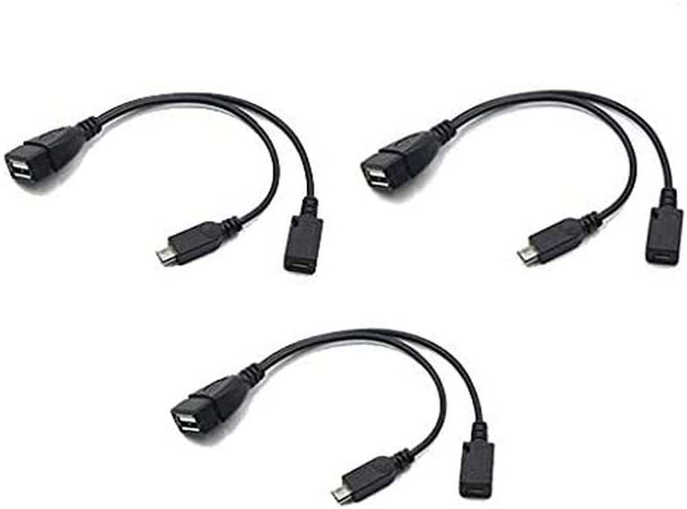 3-Pack OTG Cables Compatible with Fire Stick 4K and Fire TV