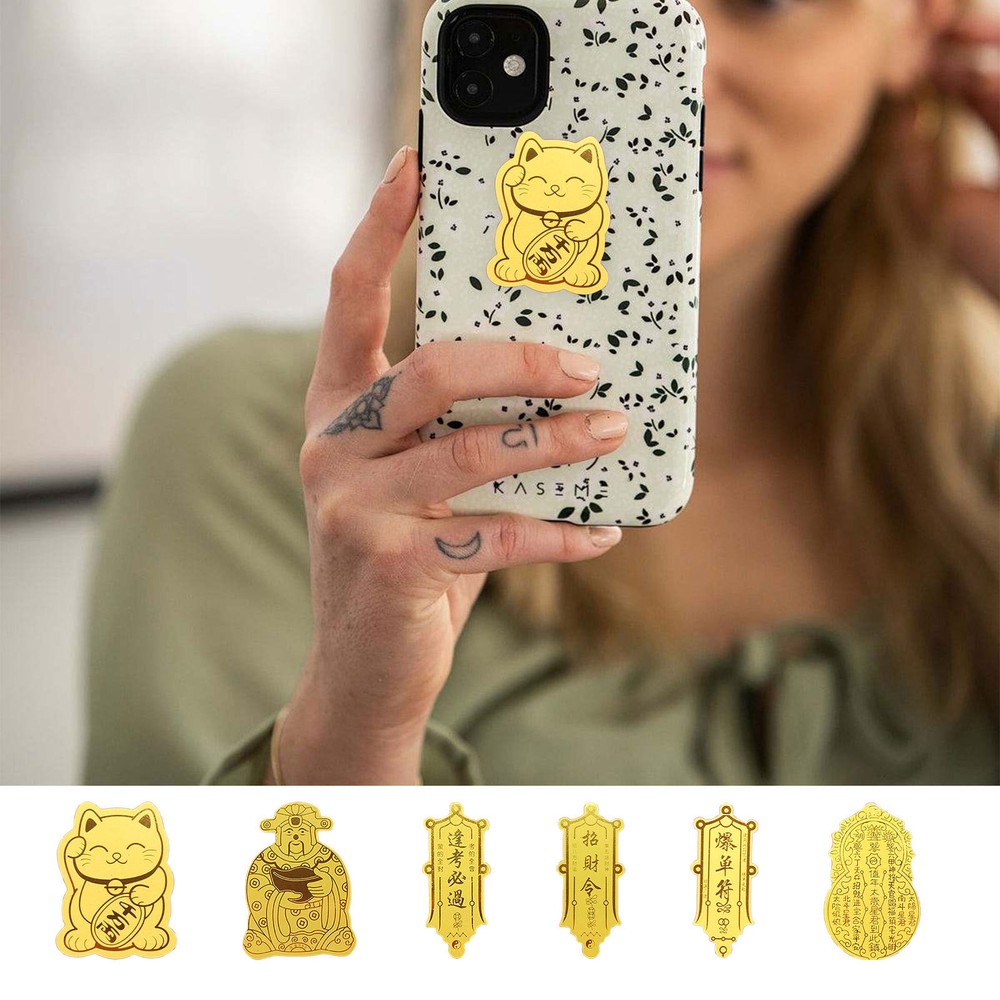 Chinese New Year Gold Foil Snake Sticker for Phone Decoration and Luck