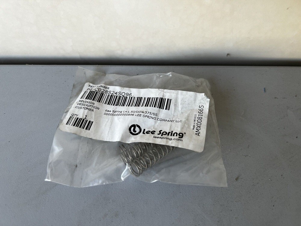6 Lee Spring P6-C028S24SO96 Compression Springs – 1.5