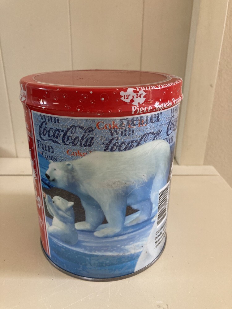 Coca-Cola Coke Polar Bear 700 Piece Puzzle in Collectors Tin - New