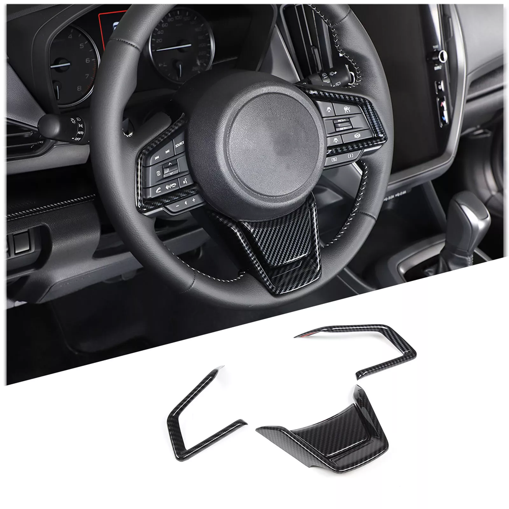 Carbon Fiber ABS Steering Wheel Cover For Subaru Crosstrek Forester Impreza XV