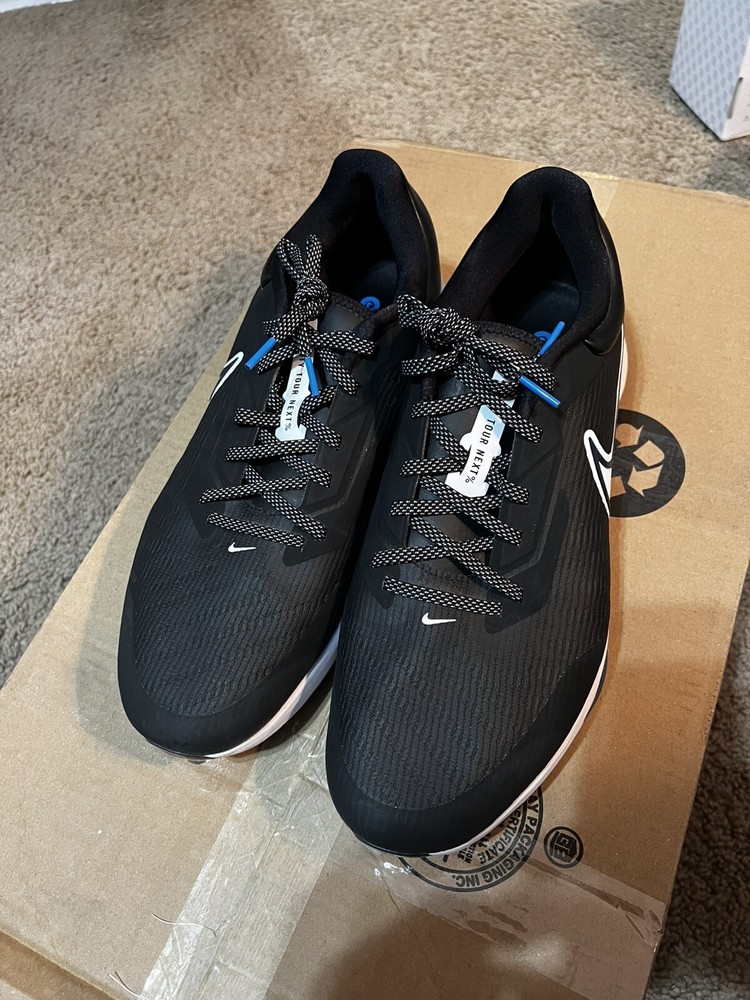 MEN'S NIKE AIR ZOOM INFINITY TOUR NEXT% GOLF DC5221-014 BLACK BLUE WHITE SZ 14