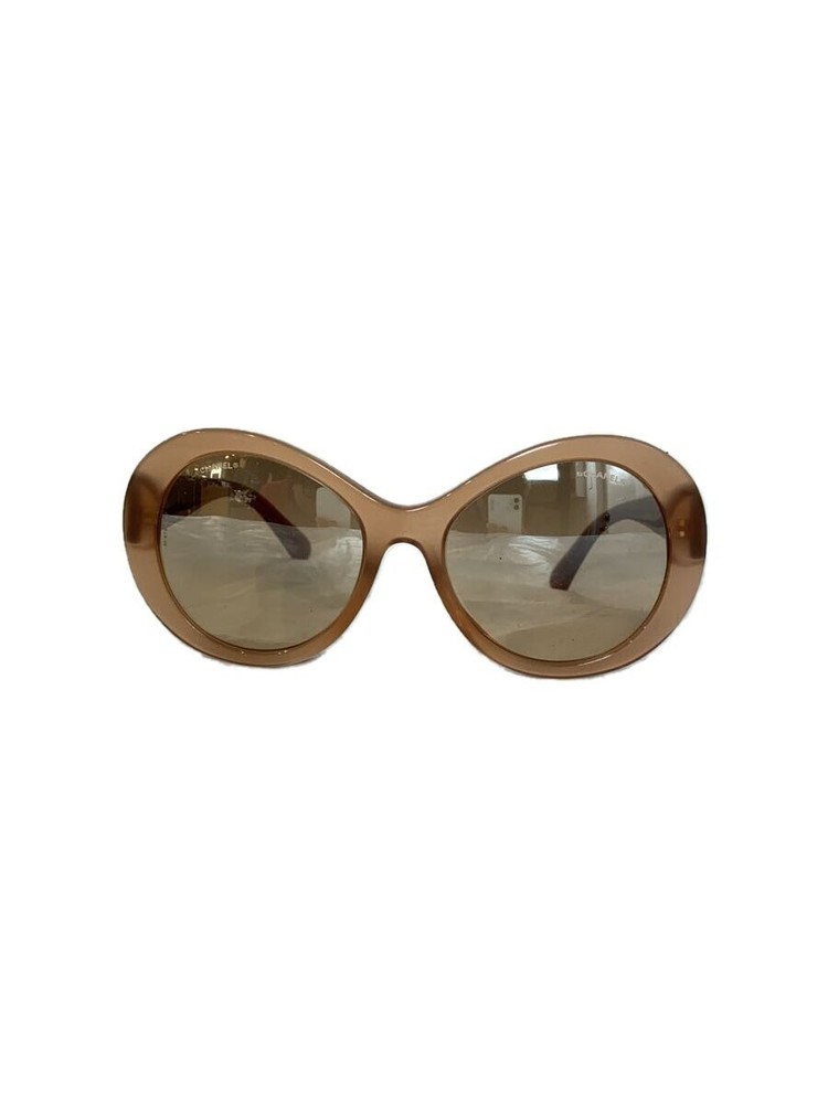 Chanel Plastic Sunglasses Beige Brown Women 5372-A 277