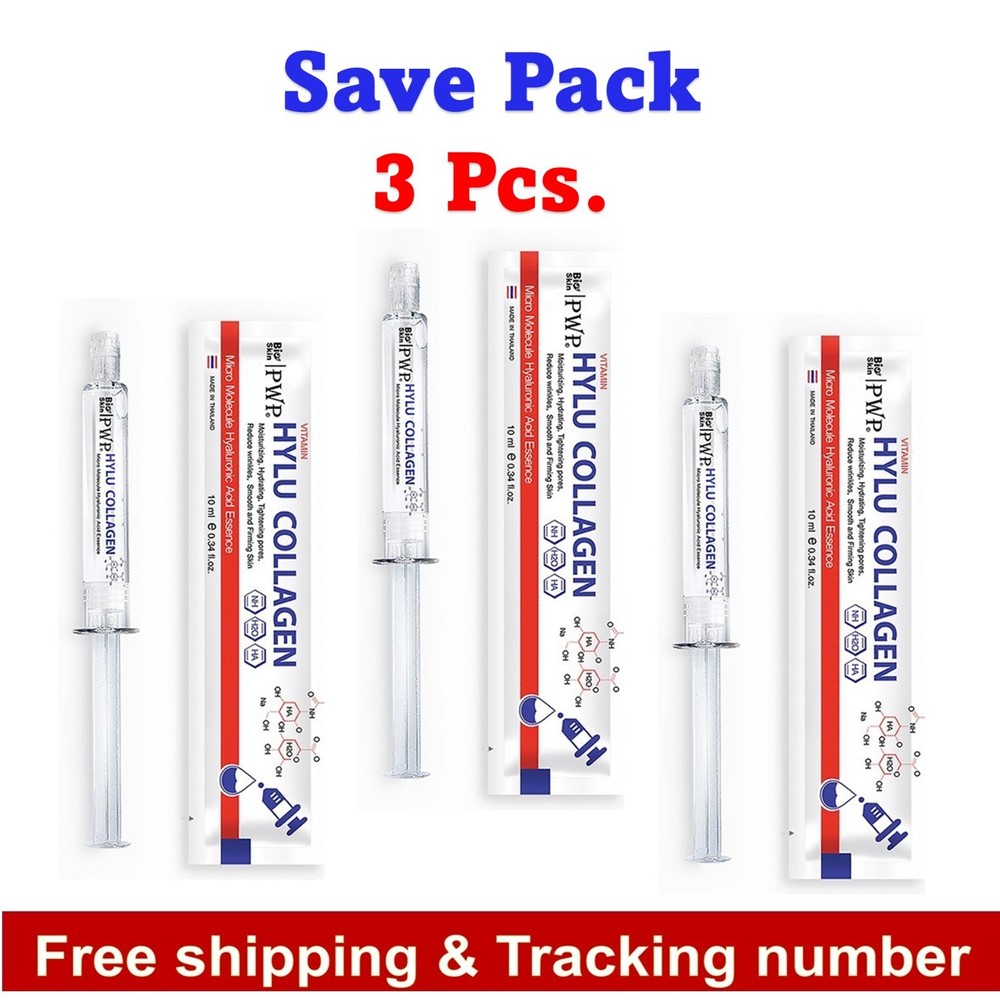 3x PWP Hylu Collagen Serum Essence Anti-aging Reduce Wrinkles Moisturizing 10 ml