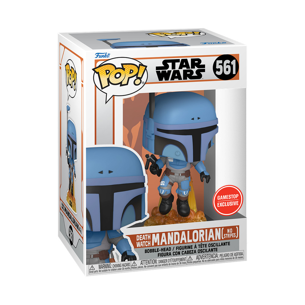 Funko Pop Star Wars Death Watch Mandalorian No Stripes Gamestop Exclusive 561