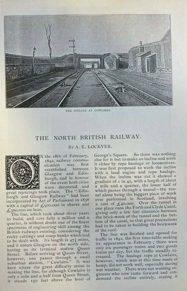 1893 North British Railway illustrated