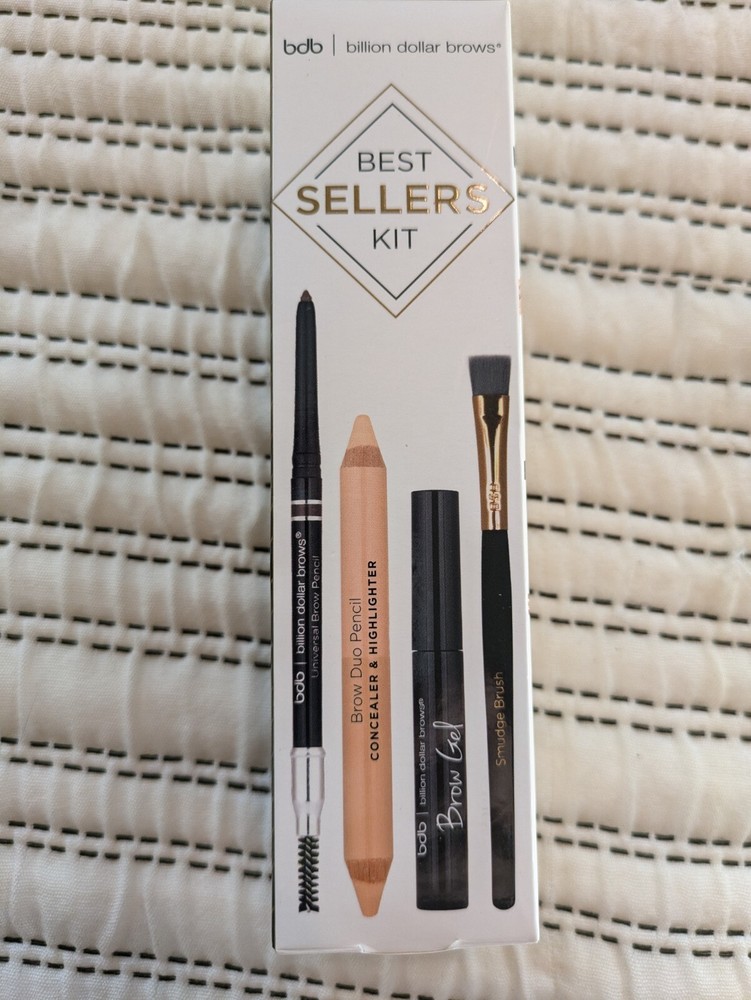 BDB BILLION DOLLAR BROW BEST SELLERS KIT 4 PIECE EYEBROW SET NEW IN BOX!