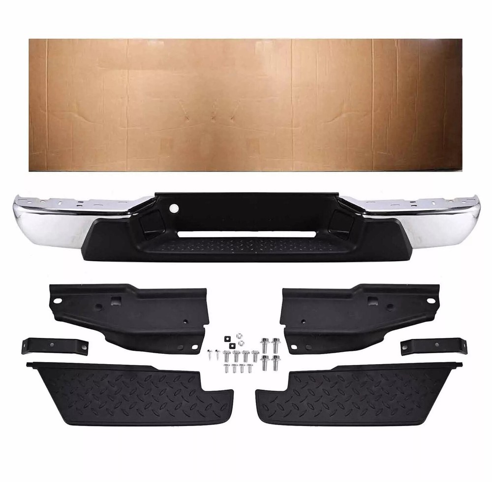 Rear Bumper Chrome Steel For Chevy Colorado GMC Canyon Pickup 2004-2006 2007