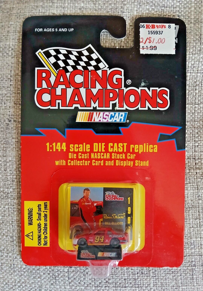 1997 Racing Champions NASCAR 1:144 Bill Elliott Die-Cast Replica