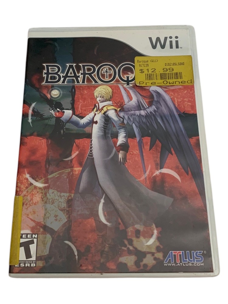 Baroque (Nintendo Wii, 2008) CASE AND MANUAL ONLY
