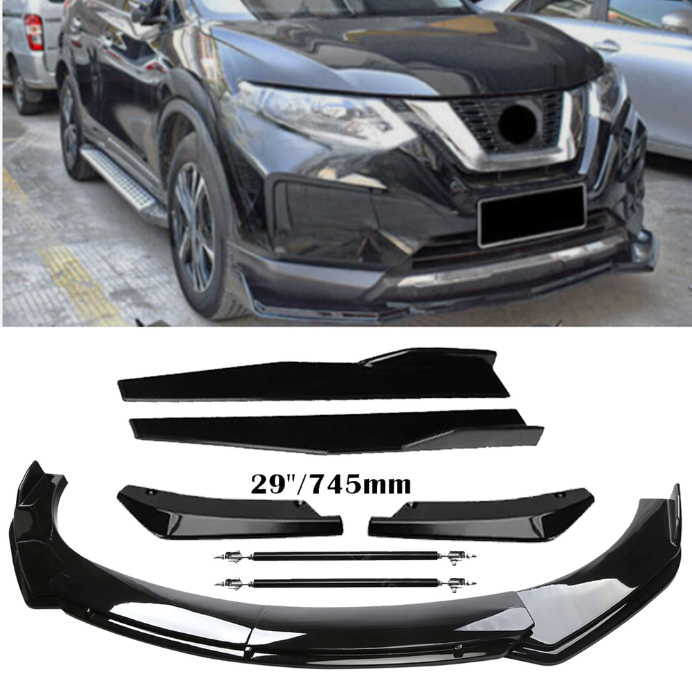 For Nissan Rogue Q Front Rear Bumper Lip Spoiler Splitter Body Kit Side Skirt