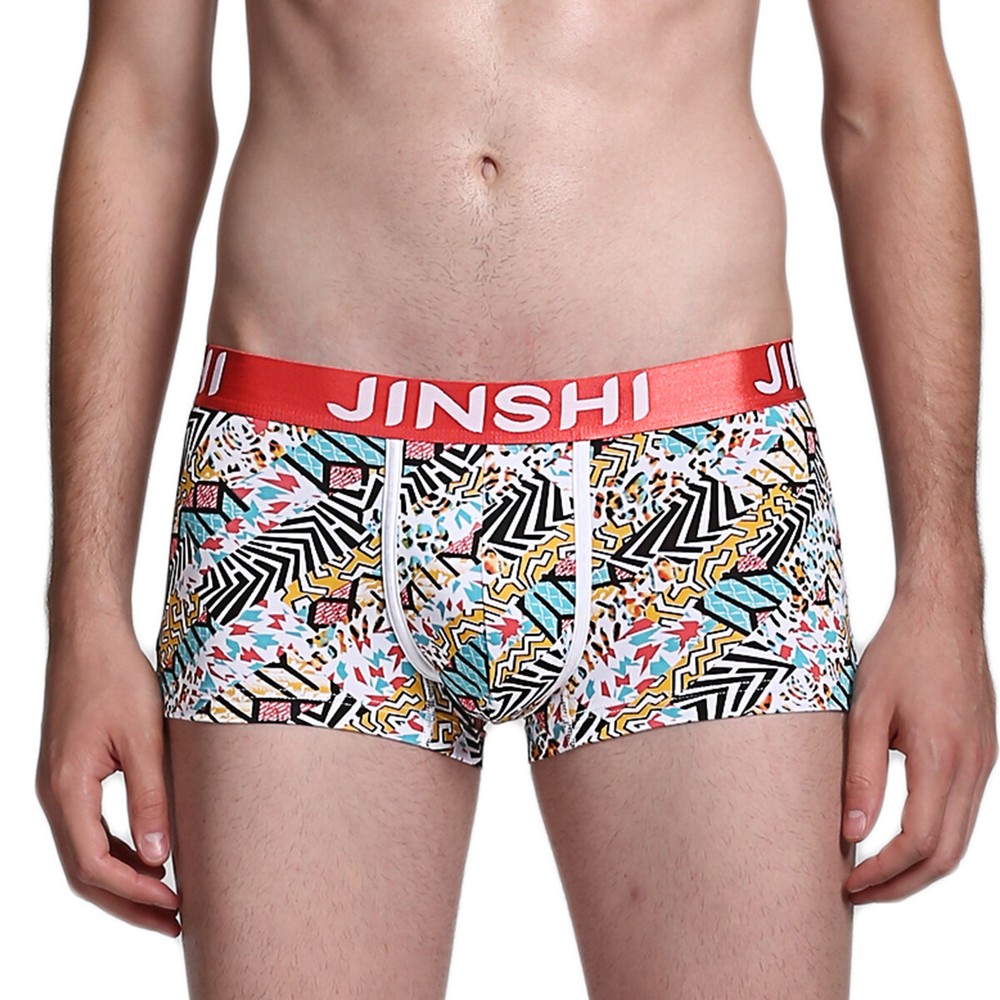 Mens Short Boxer Briefs U-shaped 3D Bag Soft Comfort Fit Men Printed Underwear