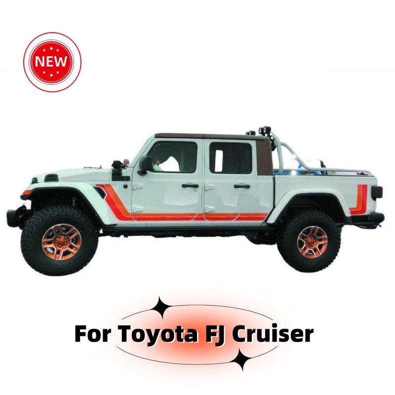 Toyota FJ Cruiser Vinyl Racing Stripe Side Door Decal Kit 2PCS