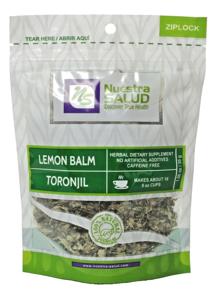 Lemon Balm Tea Toronjil Herbal Infusion Tea Value Pack (30g) Zip lock