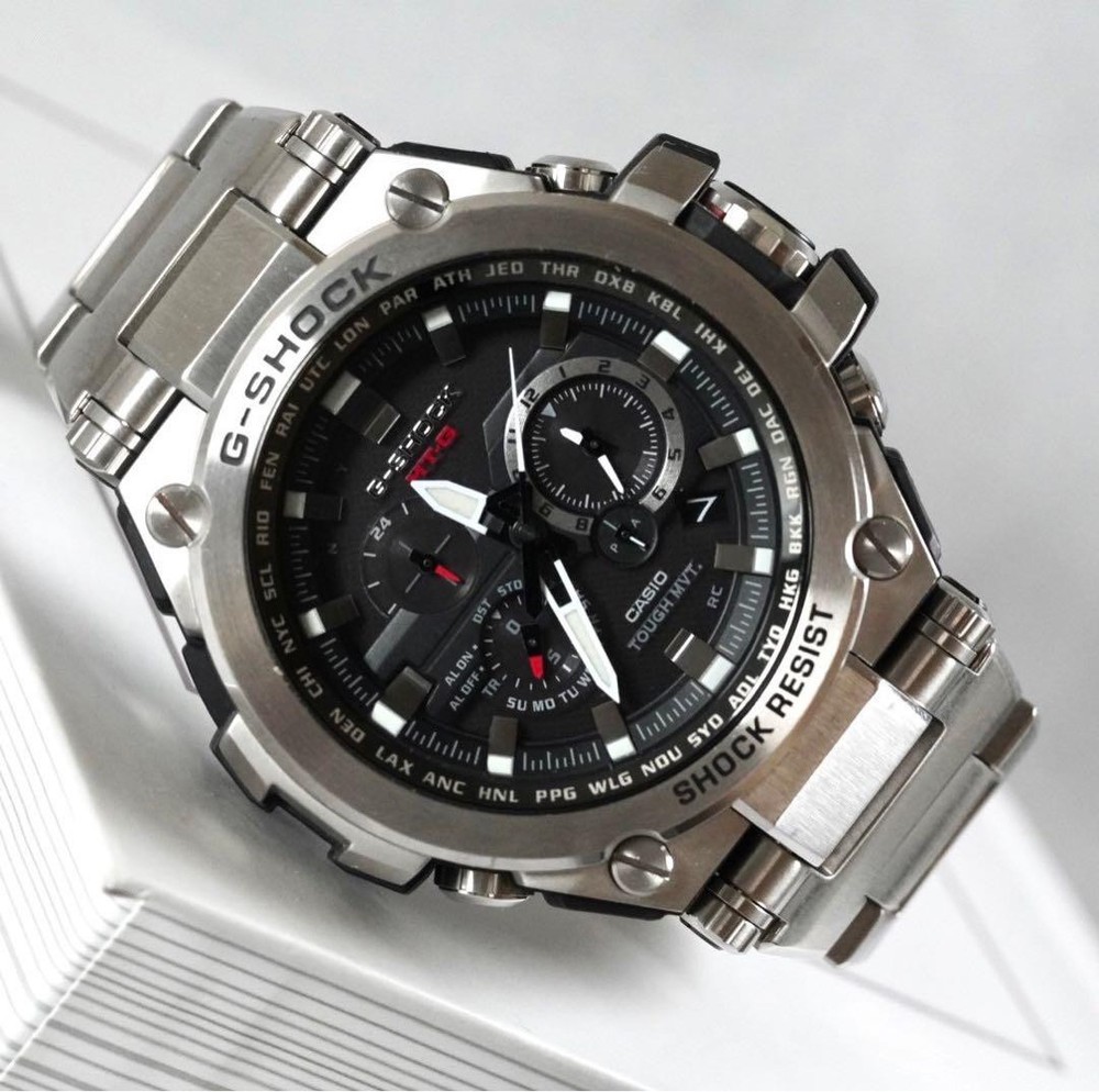 G-Shock MTG-S1000D Black Silver Stainless Steel Men's Watch
