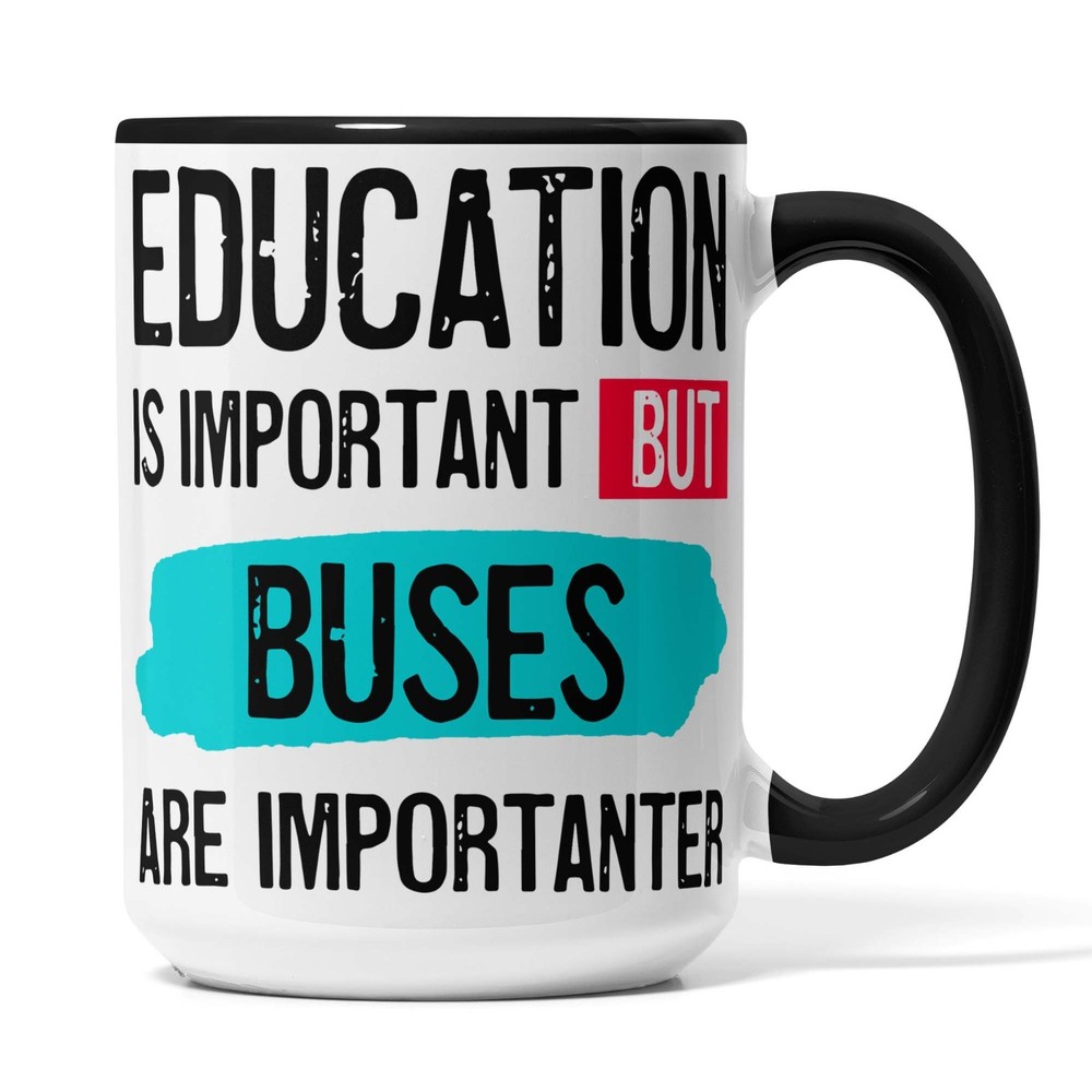 Bus Lover Mug - Funny Omnibus Themed Gift for Bus Fans