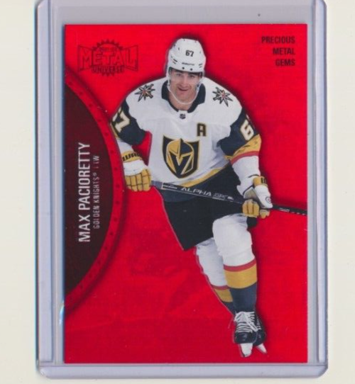2021-22 UD Metal Universe Max Pacioretty PMG Precious Metal Gems 61/100 Vegas Knights