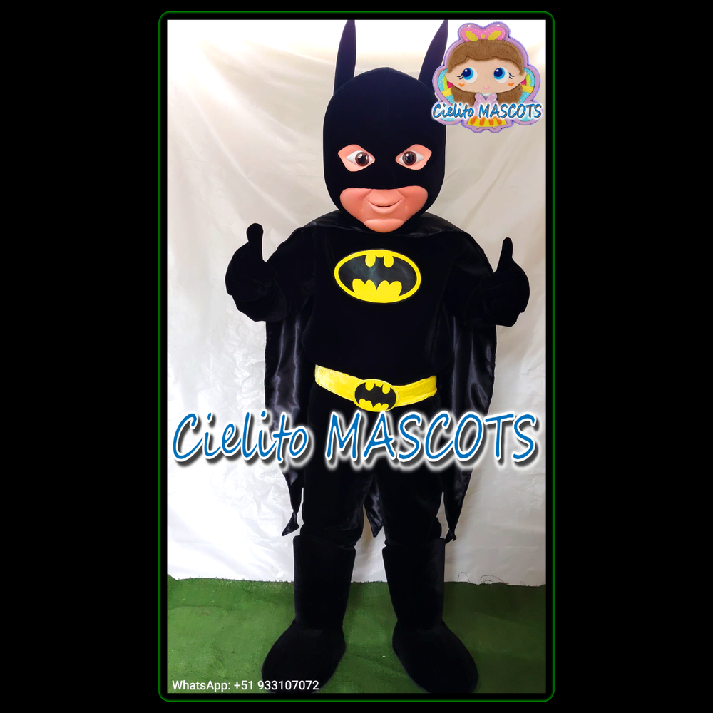 Batman Mascot Batman Costume cosplay botarga halloween cartoon Cielito MASCOTS
