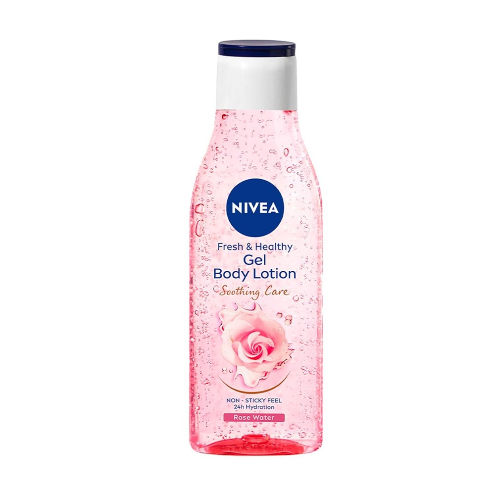 NIVEA Gel Body Lotion 200 ml, Rose, Refreshing Care For 24H Hydration