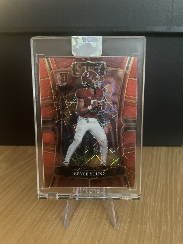 2023 Select Draft Picks Bryce Young Red Laser Lazer Prizm RC Alabama Panthers