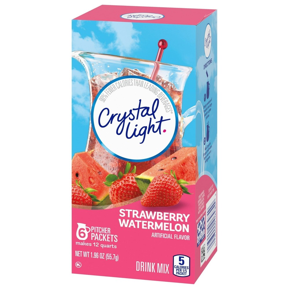 Crystal Light Strawberry Watermelon Drink Mix 6ct 1.96 Ounce (6 Pack)