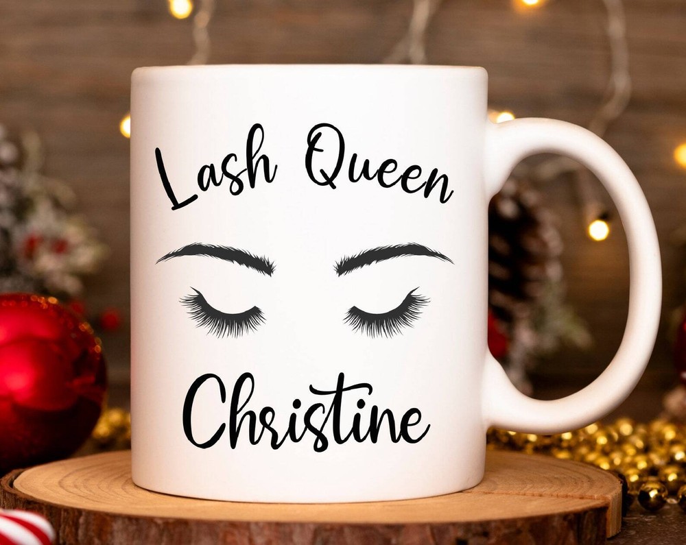 Lash Queen Custom Lash Mug Custom Lash Tech Gift Funny Lash Tech Gift Custom