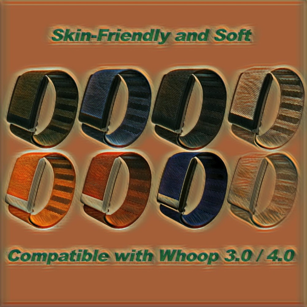 Whoop 4.0/3.0 Compatible bands - Stretchy Nylon Adjustable Fitness Tracker Band