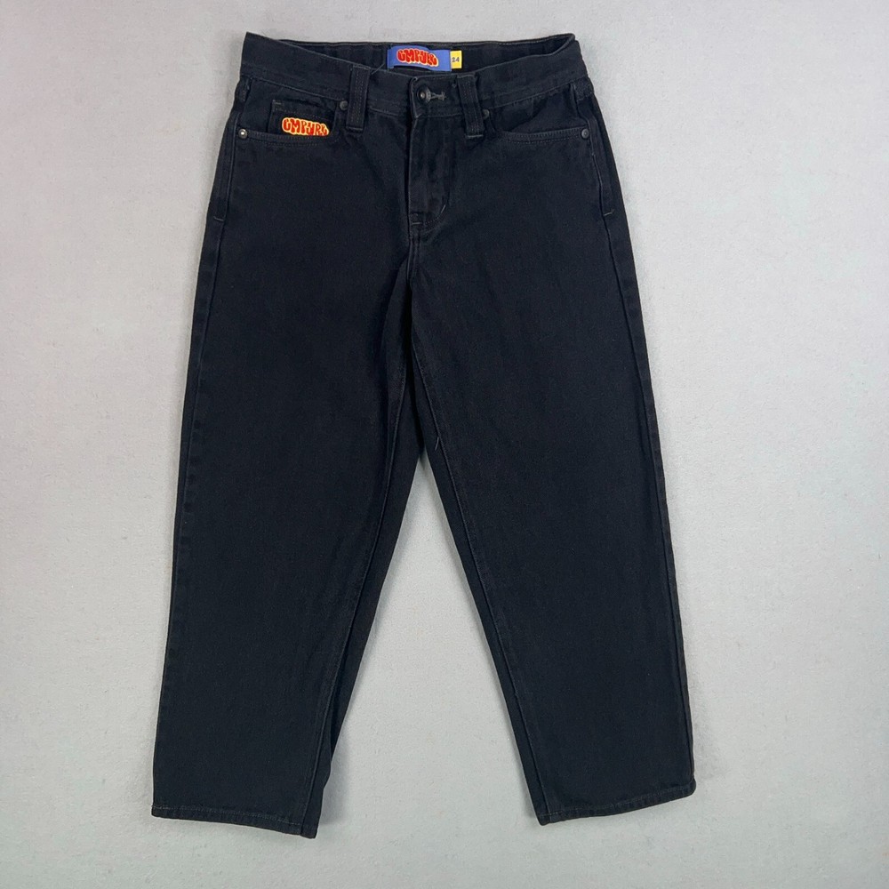 Empyre Kids 24 Black Relaxed Baggy Skater Jeans Y2K Street Style