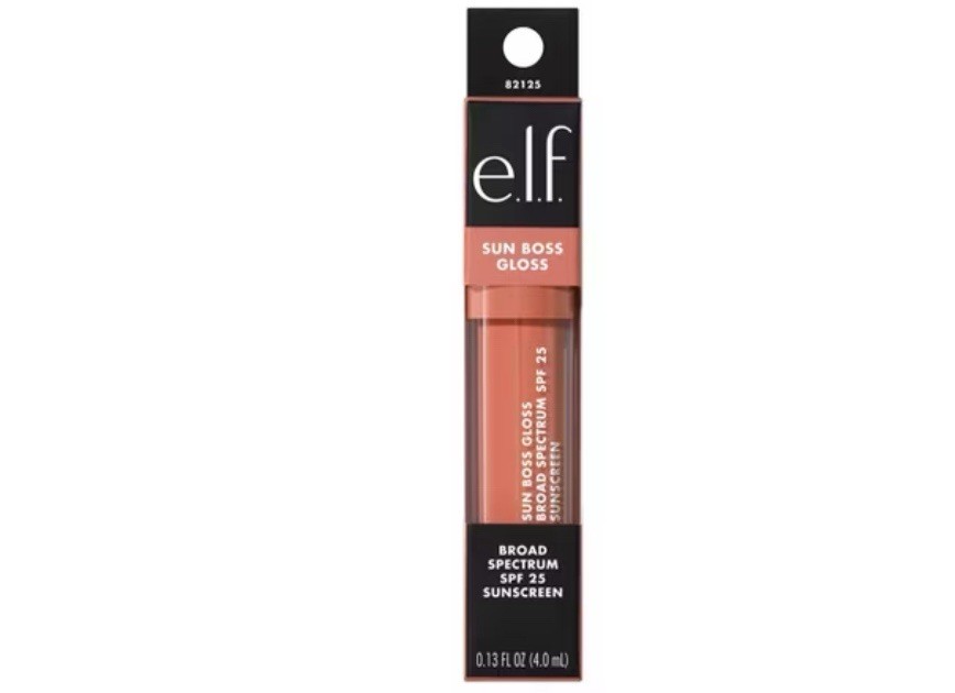 e.l.f. Sun Boss Gloss SPF 25 Peachy Kween Pigmented Lip New In Box