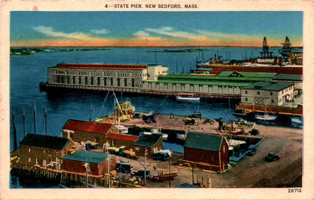 STATE PIER, NEW BEDFORD, MASS, Homer, Larry, Washington, North Postcard