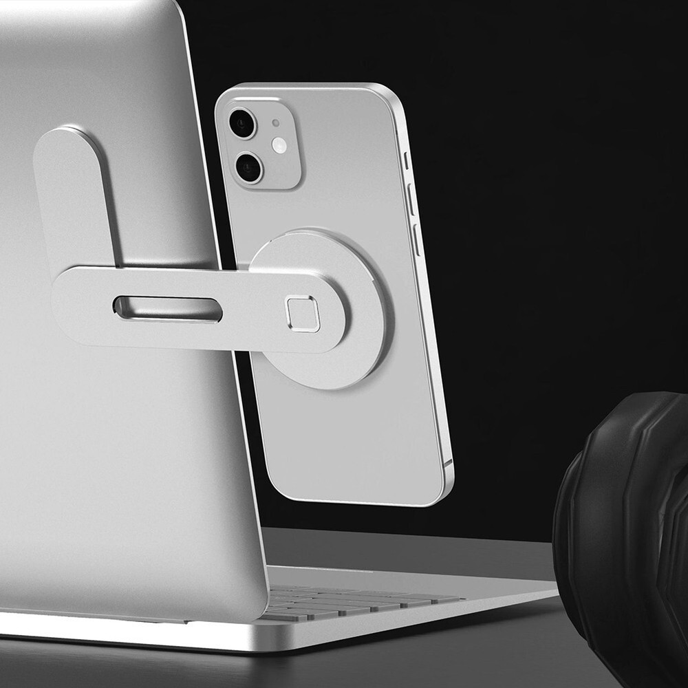 Magnetic Aluminum Alloy Phone Holder for iPhone 13/14 with MagSafe Compatibility