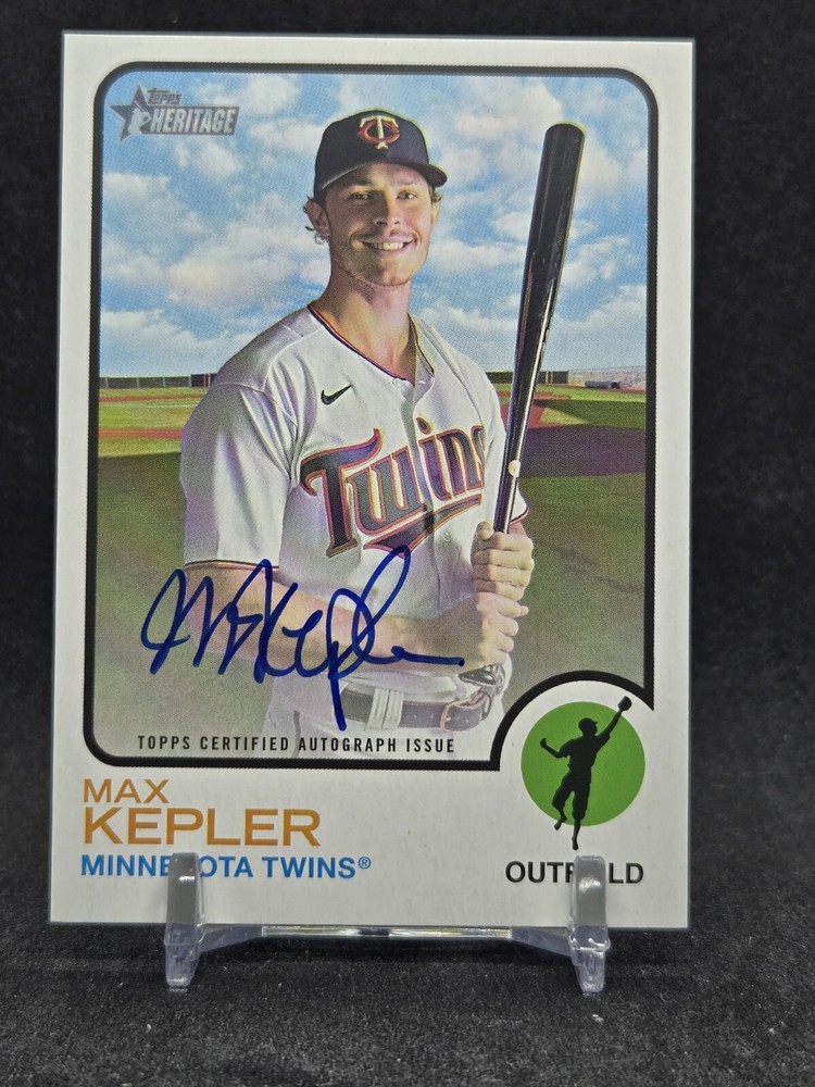 2022 Topps Heritage High Number Max Kepler Real One Auto Minnesota Twins ROA-MK