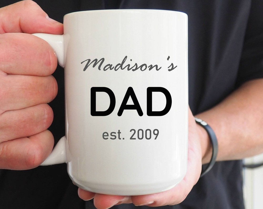 Dad Coffee Mug Personalized Mug With Kids Names Father's Day Gift Gift For Dad