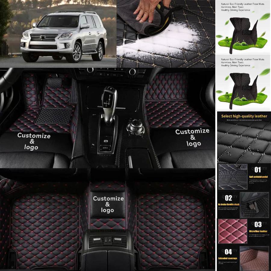 Lexus LX Custom All Weather Luxury Floor Mats Cargo Liners