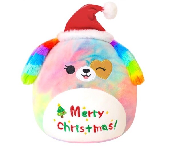 Kellytoy Squishmallow Bronk The Bulldog 10 In Rainbow Dog