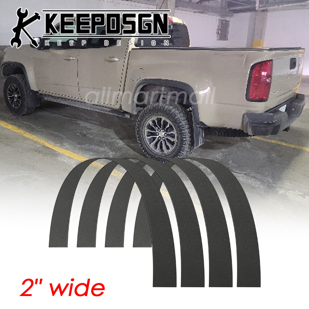 For Chevy Colorado Car Truck Flexible Wheel Extend Fender Flares Trim Mud Guard