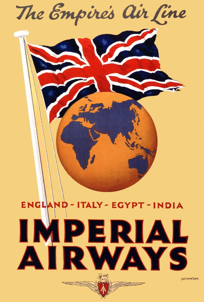 Aviation Vintage Poster.BRITISH Air.Home art Decor Home interior design.1020i