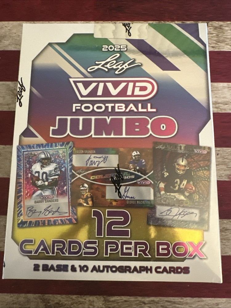 2025 Leaf Vivid Football Jumbo Box
