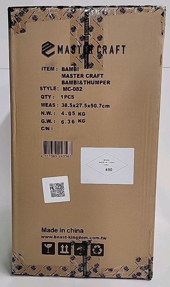 Disney Bambi Master Craft Bambi & Thumper Statue Beast Kingdom MC-082 Sealed