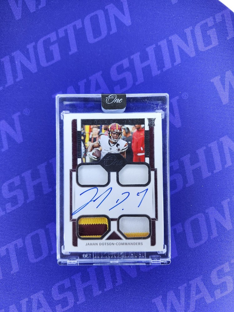 Panini One - Square One Autographs #75 Jahan Dotson /99 ROOKIE EAGLES SUPERBOWL