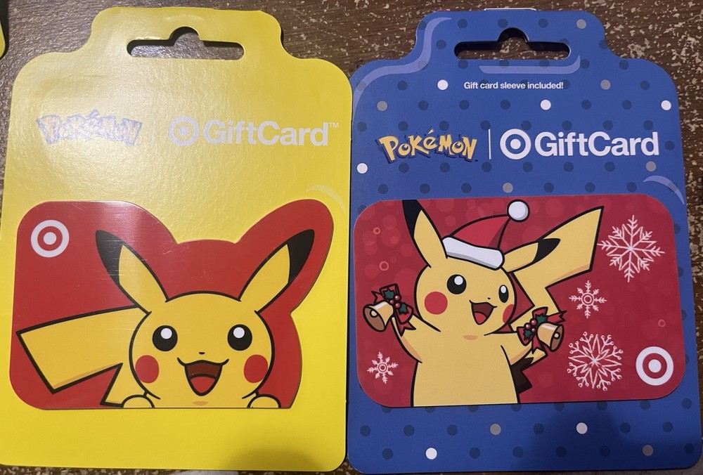 Target Gift Card Die-Cut Pikachu Pokemon Nintendo 2019/2021  No Value-image