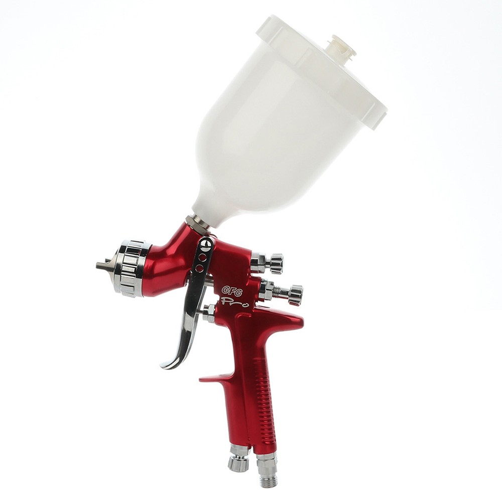 HVLP SPRAY GUN PROFESSIONAL CAR PAINT GUN 1.4MM NOZZLE 0.6L POT STAINLESS NEW