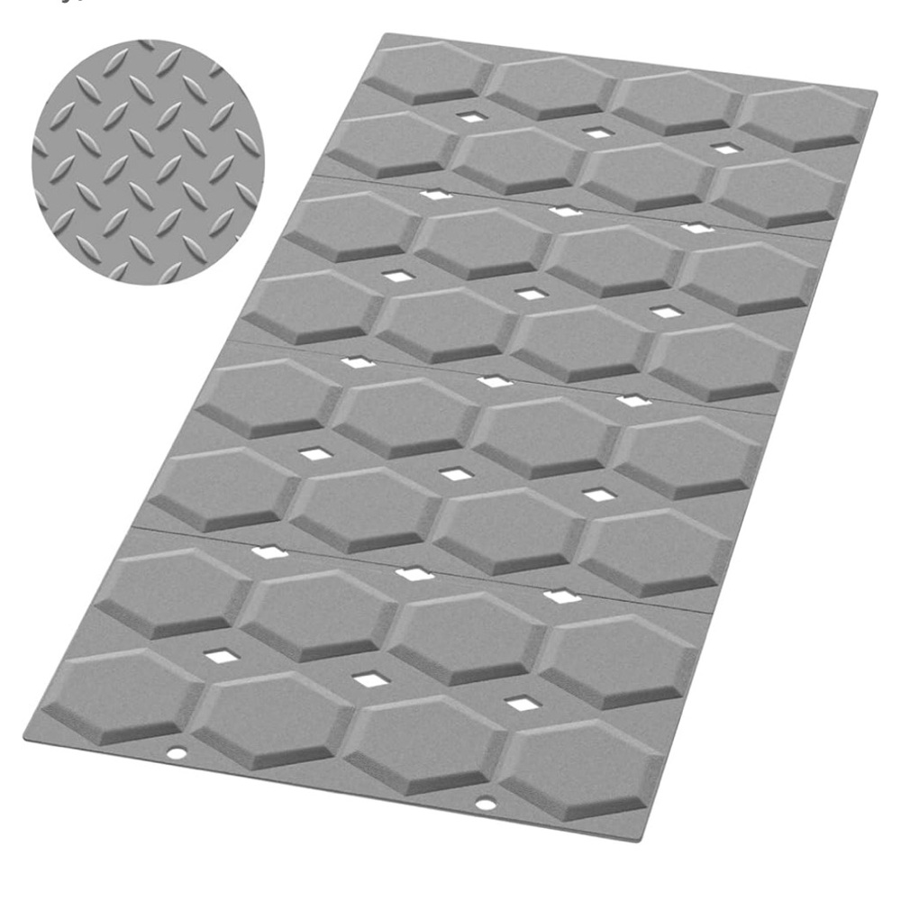 Non-slip silicone bathtub shower mat 28x14 inches no suction cups