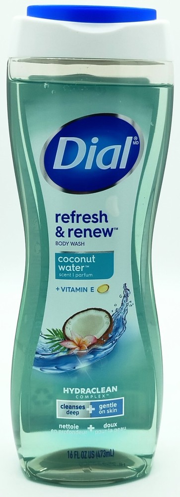 Dial Refresh & Renew Coconut Water w/Vitamin E Body Wash 16 fl oz